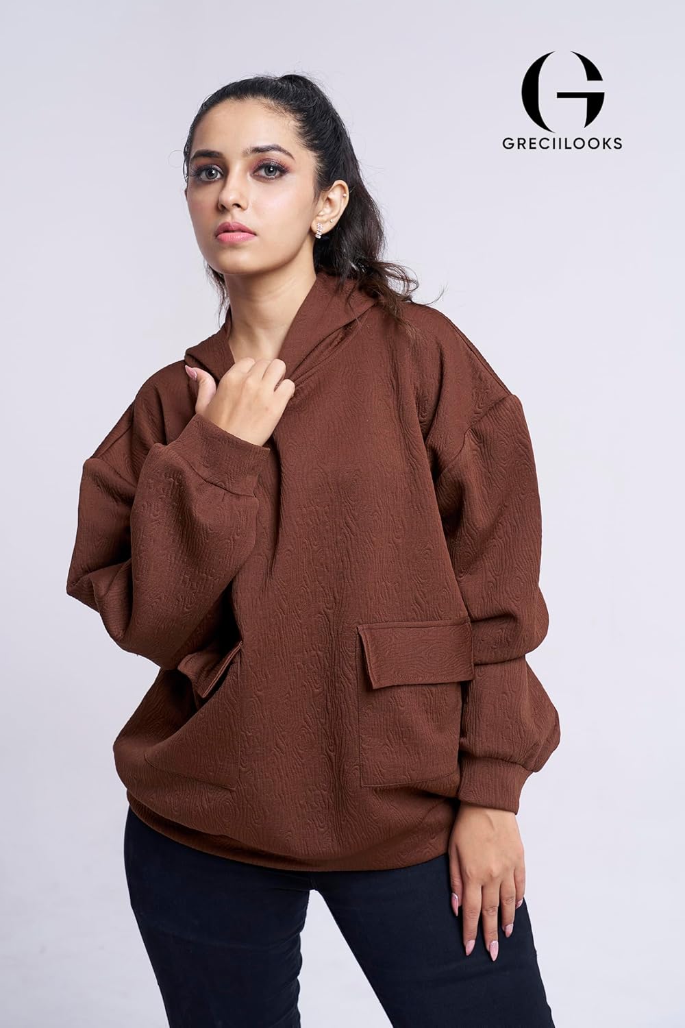 GRECIILOOKS Cotton Winter Hoodies for Women
