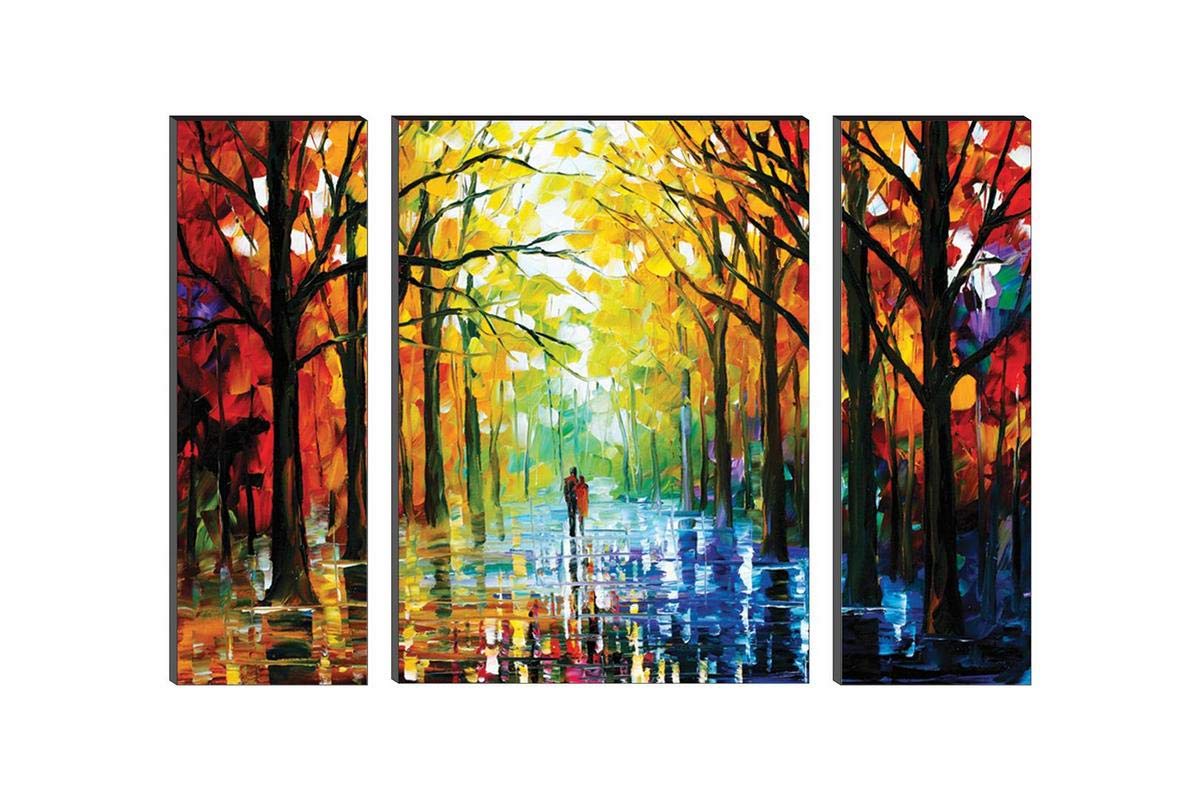 SAF paintings Watercolor Modern Art Painting (Synthetic, 12 inch x 18 inch, Set of 3) SANFJMA9201-Multicolour