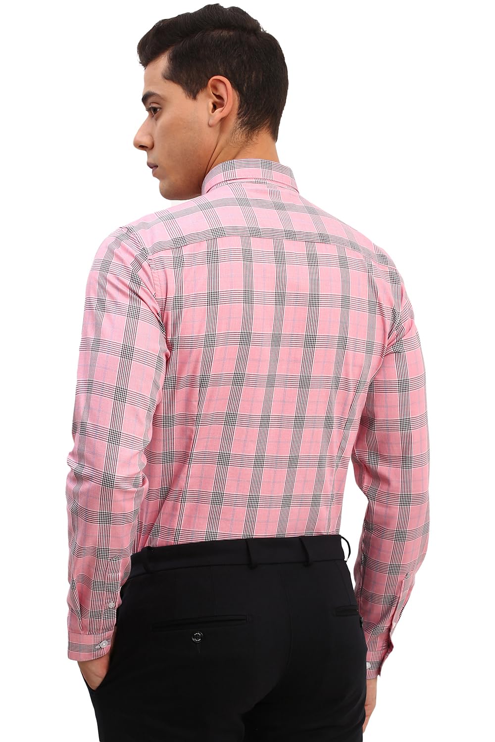 Allen Solly Men's Slim Fit Full Sleeve Checkered Formal Shirt