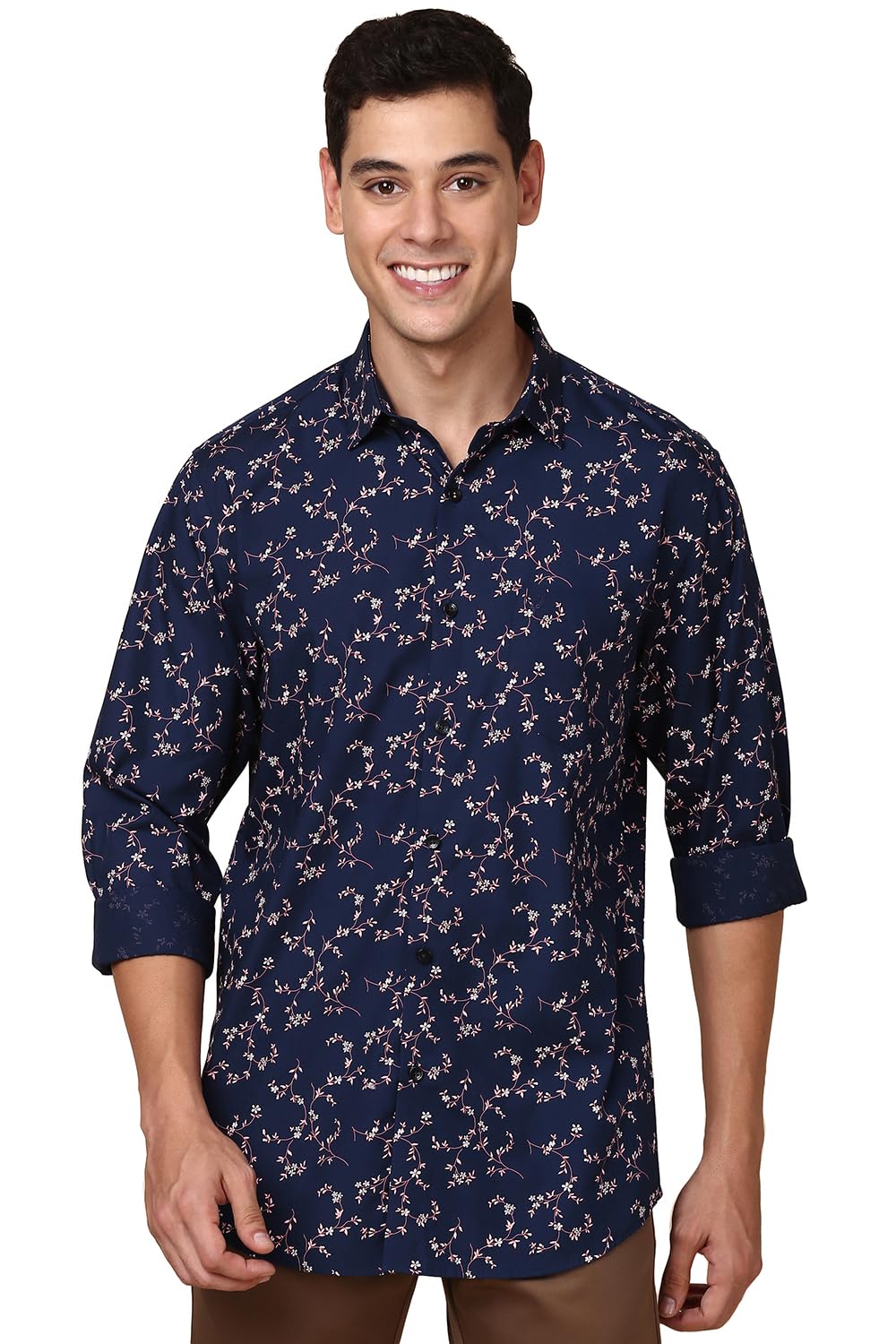 Allen Solly Men's Printed Slim Fit Shirt