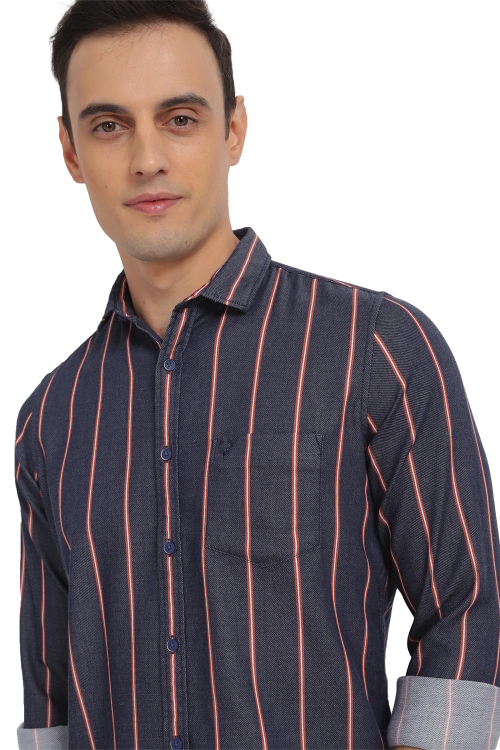 Allen Solly Men's Striped Regular Fit Shirt
