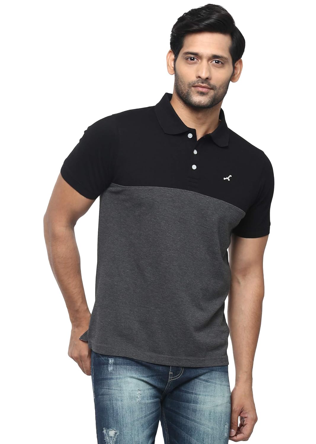 AMERICAN CREW Men's Regular Fit Polos-1
