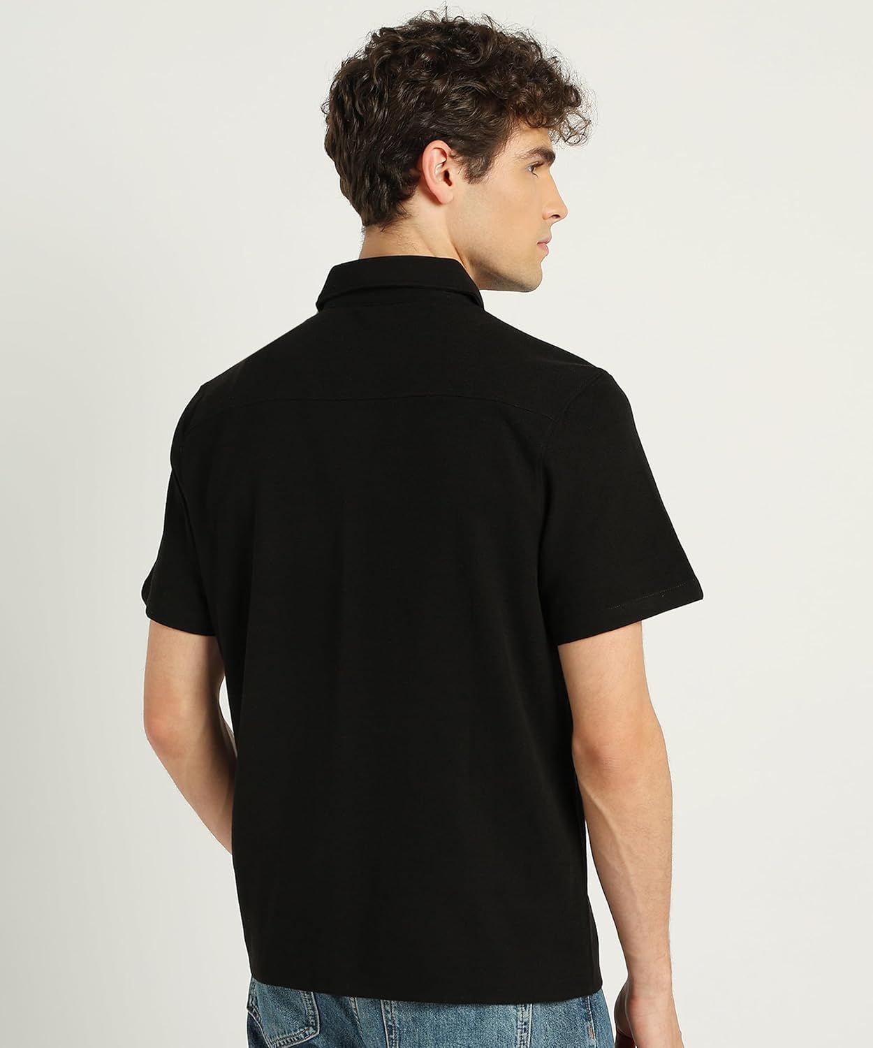 Alan Jones Clothing Men's Casual Relaxed Fitl Waffle Open Shirt-5