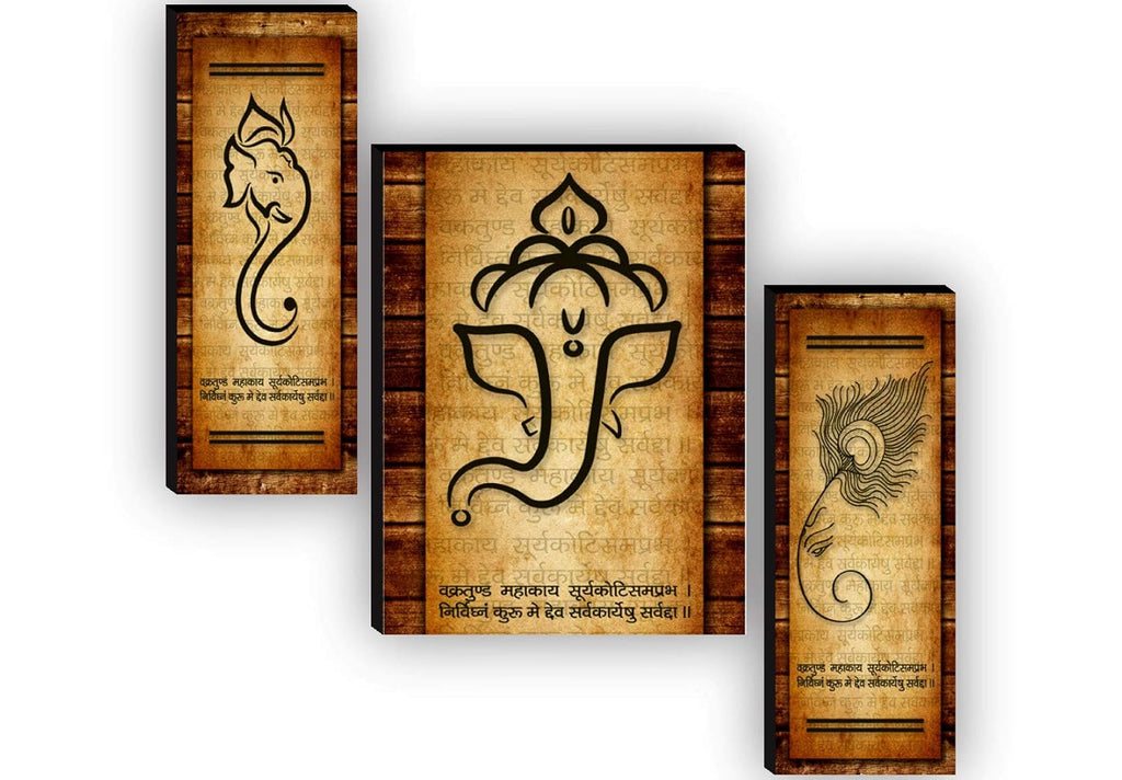 SAF paintings Figures;Religion;Flowers Painting, Multicolour, Print, 12 Inch X 18 Inch