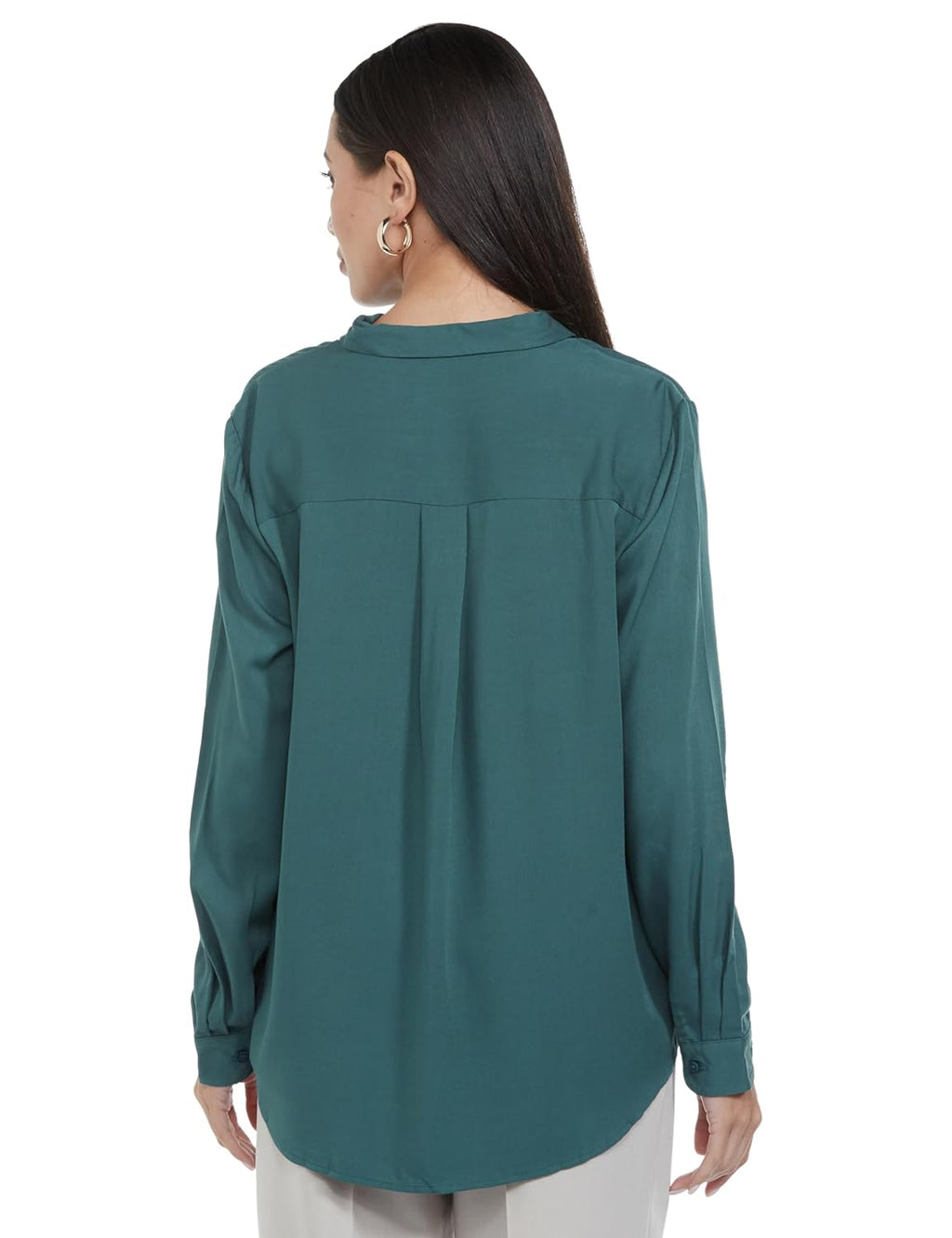 Allen Solly Women's Multicoloured Plain Full Sleeve Casual Shirt