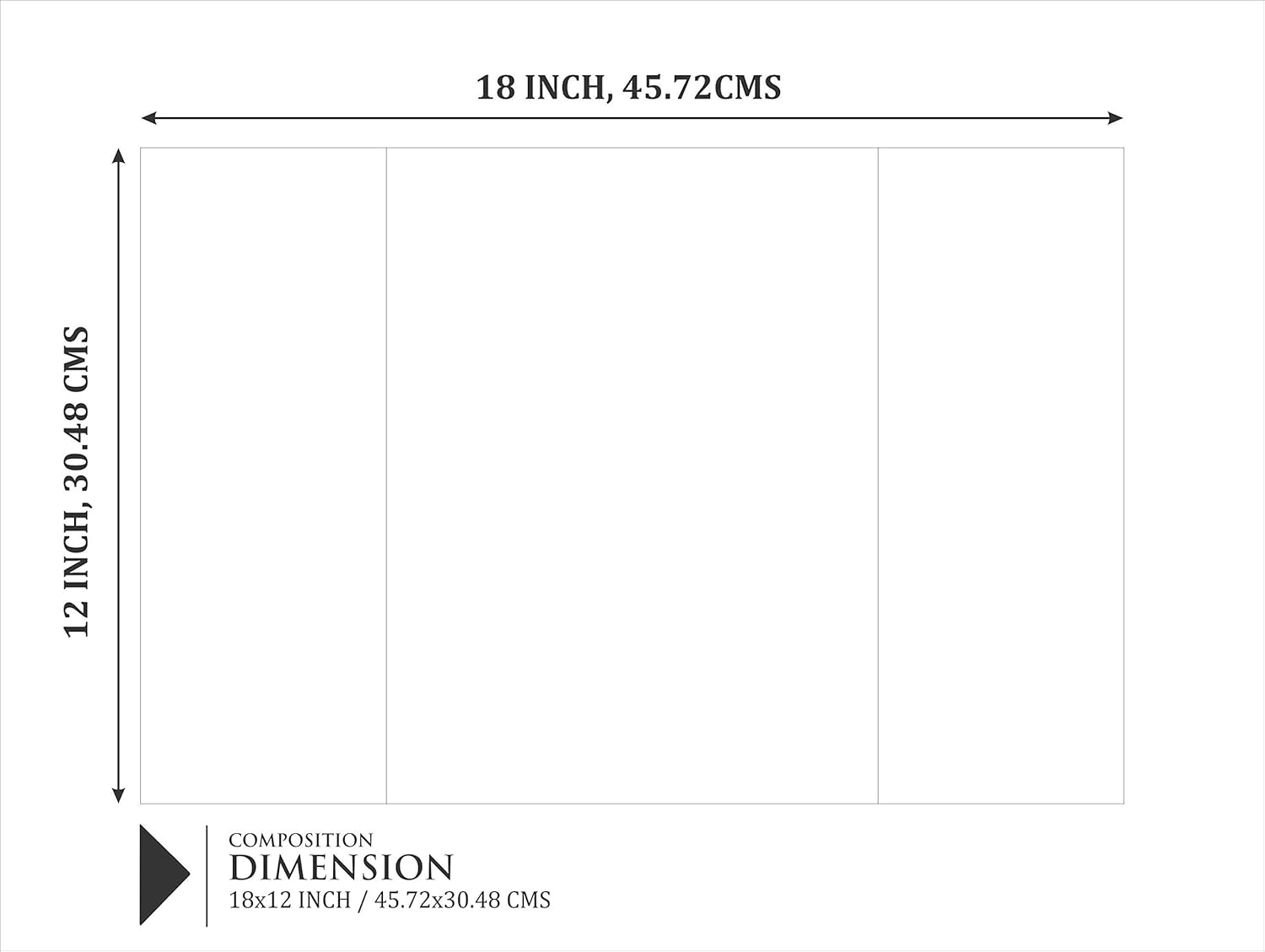 SAF paintings 6MM Ganesha Set of 3 Panel Digital Reprint 12 Inch X 18 Inch Painting SANFJM1004