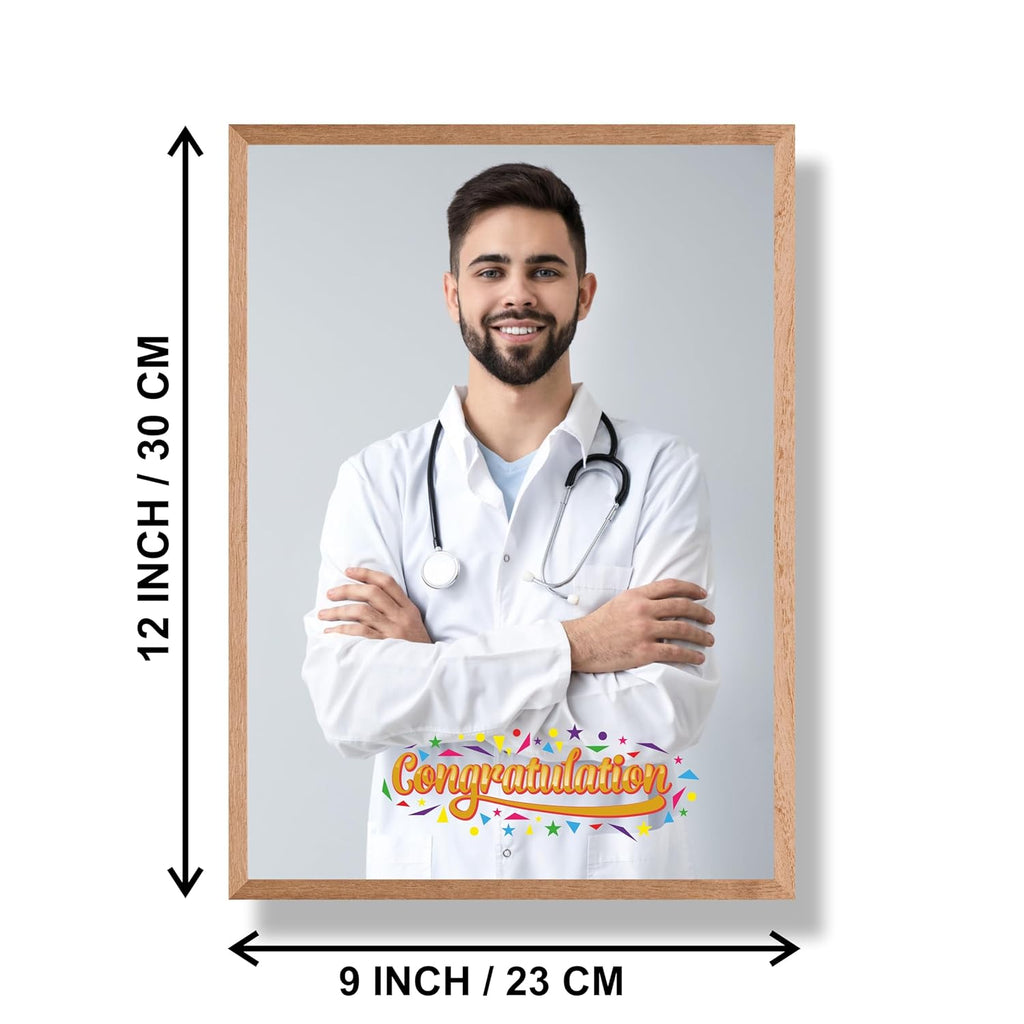 SAF photo frame congratulation Customized natural color Frame Photo Frame For home And wall décor,Living Room And Bedroom||Personalized Photo Frame Couple,Family,and Friends 30 cm x 23 cm PF-N-22