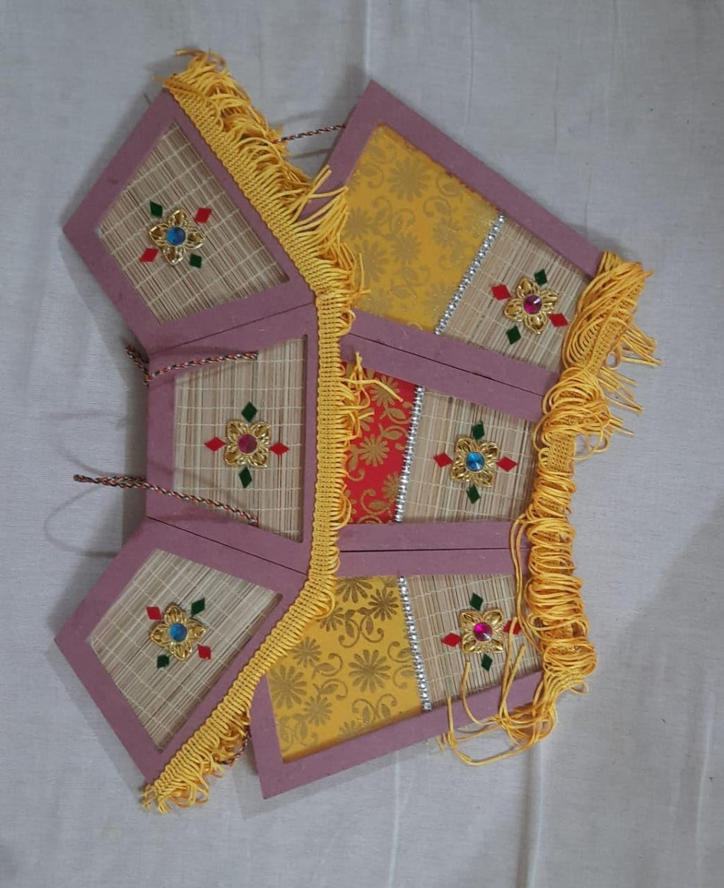 Diwali Bamboo Lantern -Shatkoni Two fold - by Infinite Inclinations