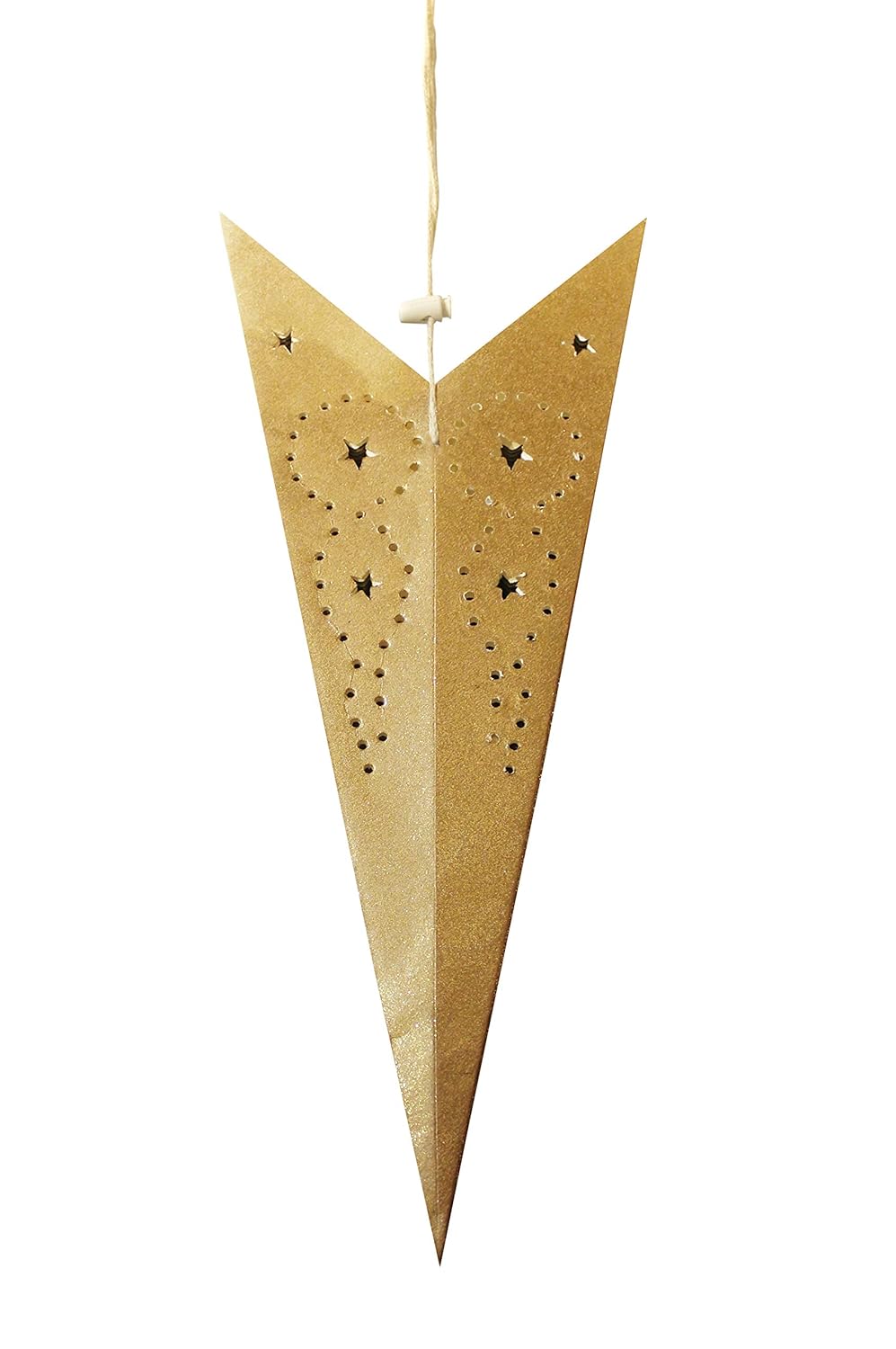 Kidsy Winsy Hanging Big Paper Star | 29 Inches, Glitter Star for Diwali| Decoration Item for Home | Recycled Cotton Paper| New Year Party, Christmas Decorations, Wedding and Anniversary Decor