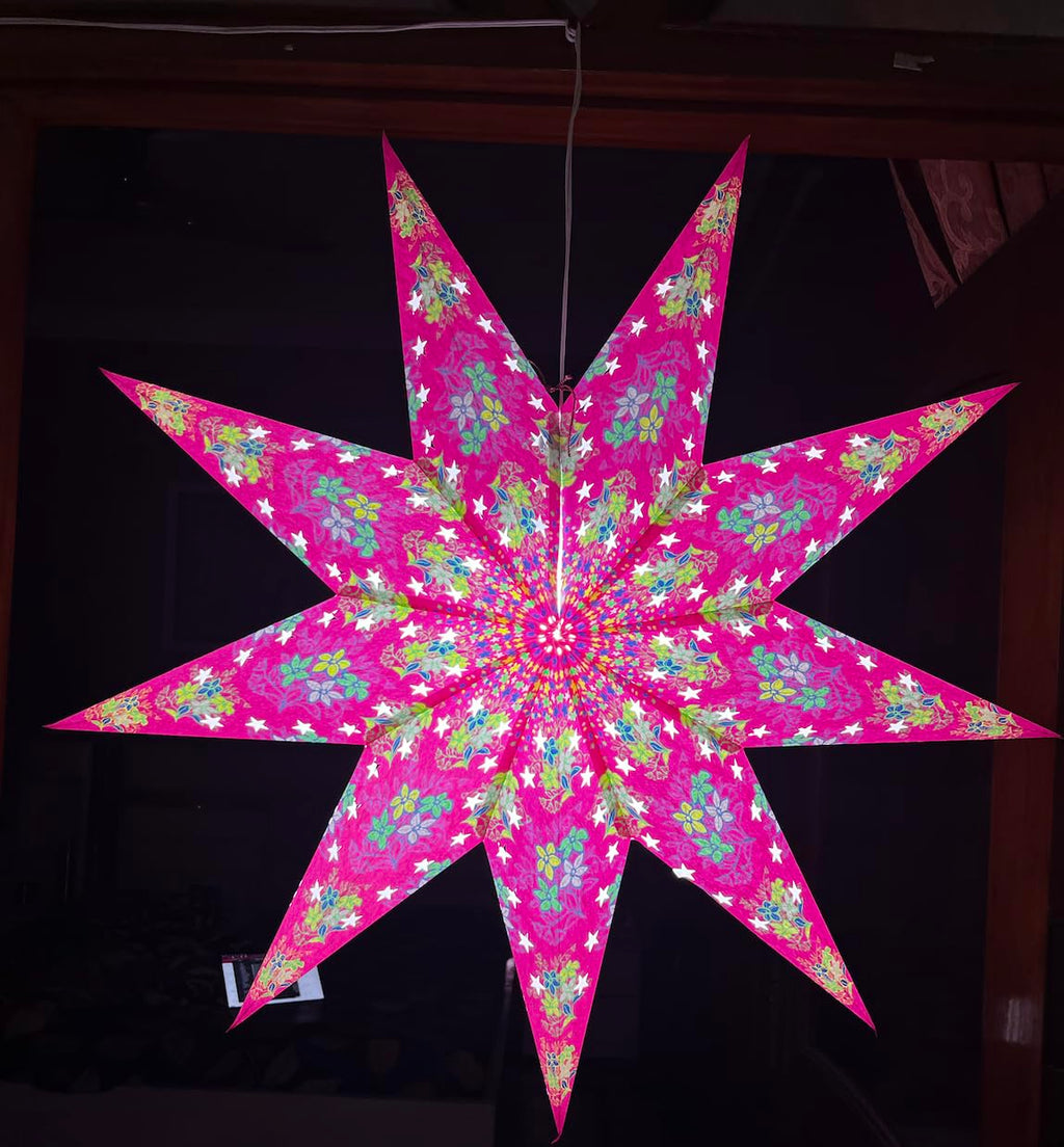 ALILA STAR Hanging Lantern Kandil Lamp Shade Akash kandil For Home Diwali Christmas Balcony Xmas Decoration Hotels Decor Decoration