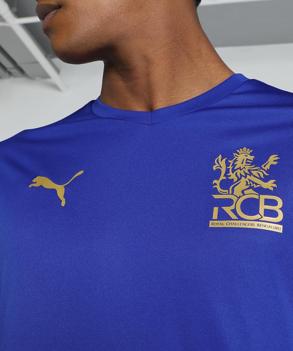 Puma Mens Ipl 2024 Rcb Regular Fit Jersey Plain