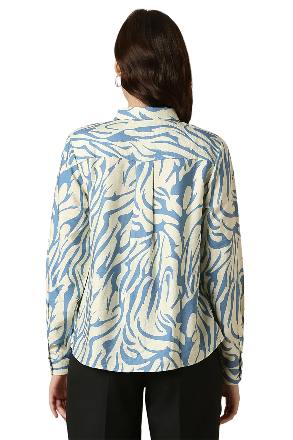 Allen Solly Women's Cotton Multicolour Printed Full Sleeve Casual Shirt