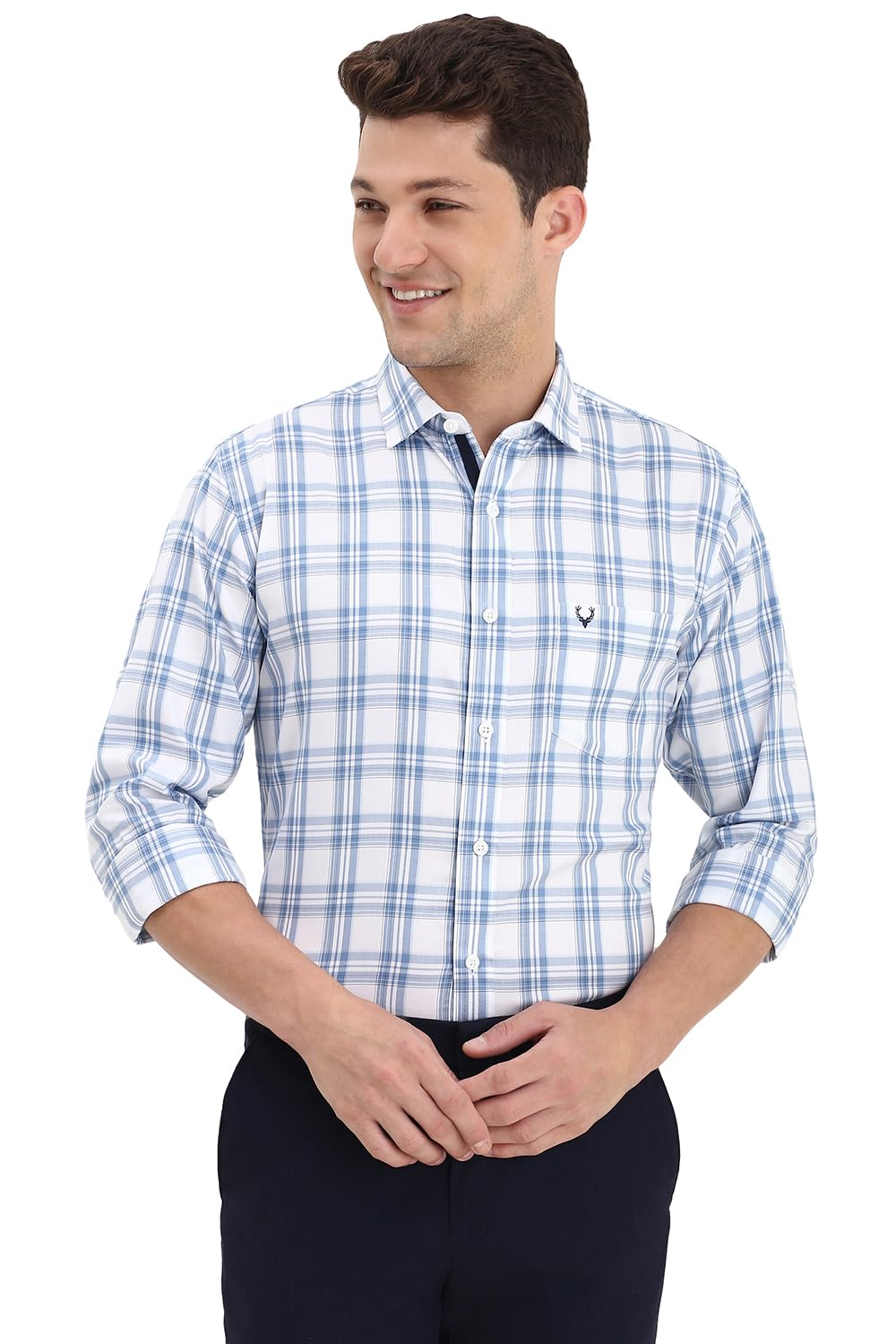 Allen Solly Men's Checkered Slim Fit Shirt