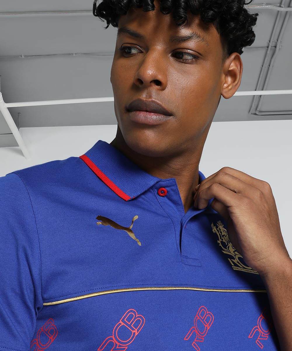 Puma Mens Ipl Rcb Regular Fit Polo T-Shirt