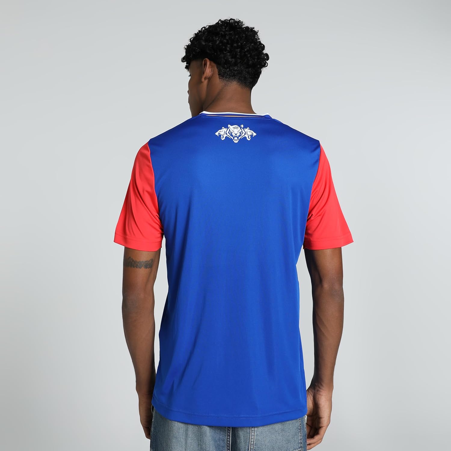 Puma Mens Ipl 2024 Delhi Capitals Regular Fit Jersey Plain