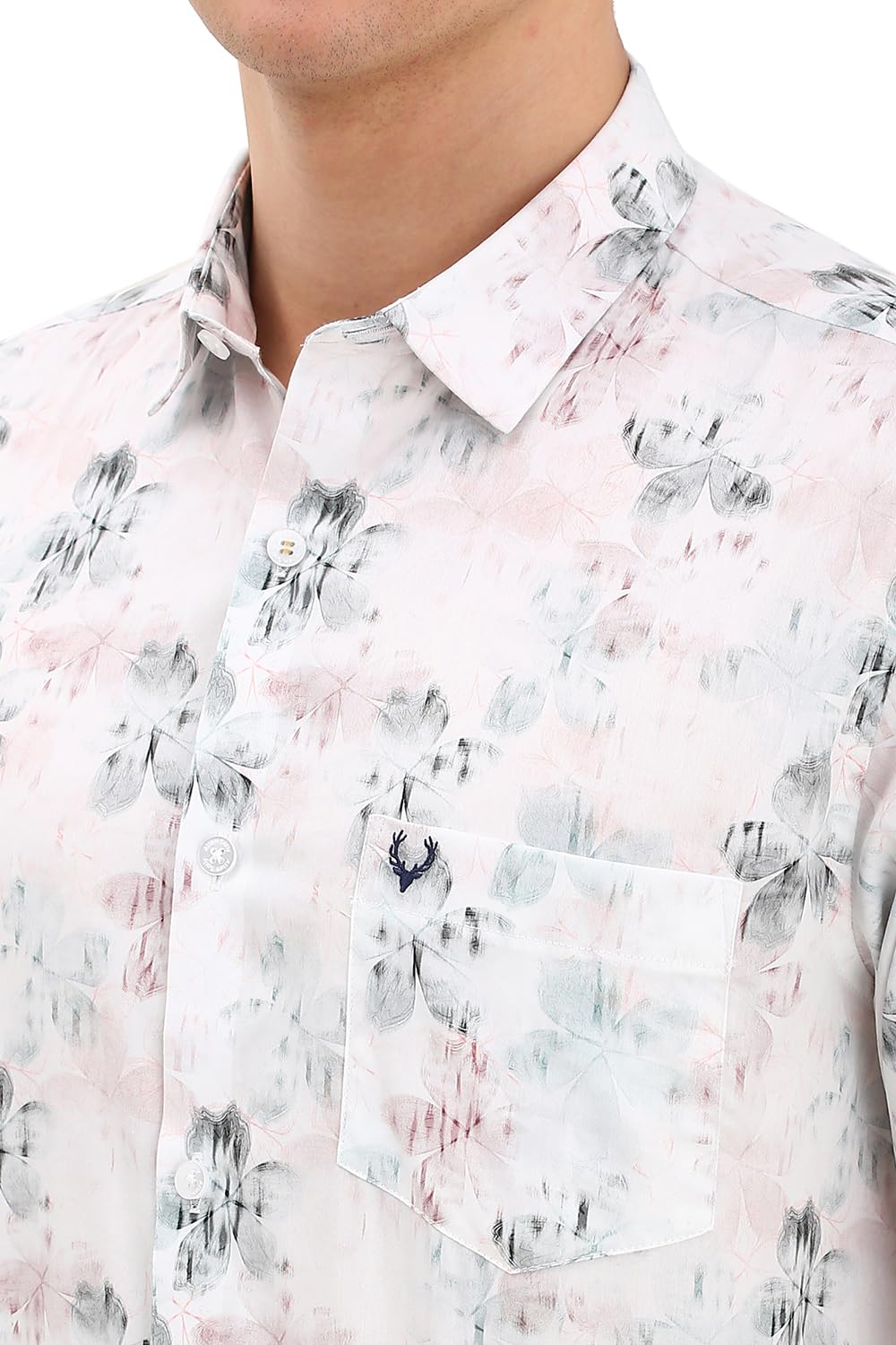 Allen Solly Men's Solid Classic Fit Dress Shirt