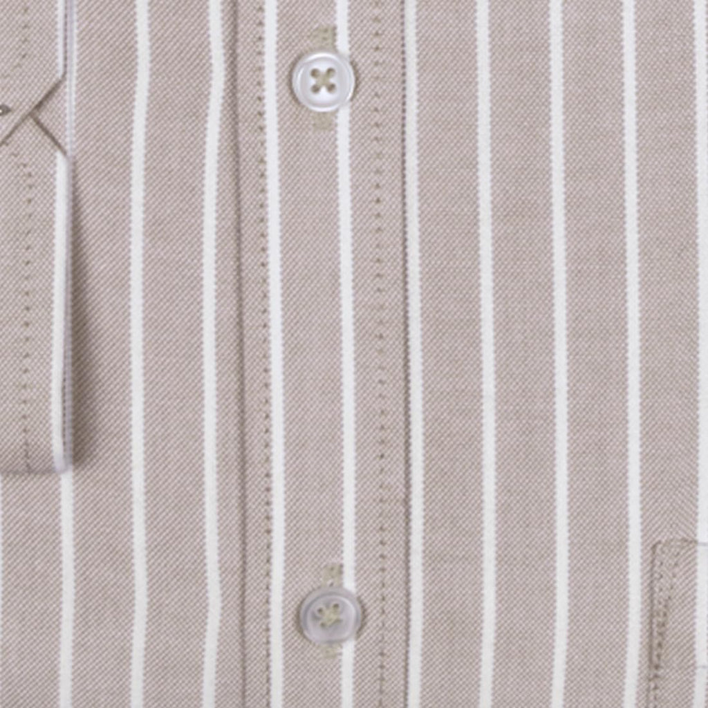 ACCOX Men's Breathable Cotton Full Long Sleeves Striped Regular Fit Formal Shirt for Men (O_GCR384)