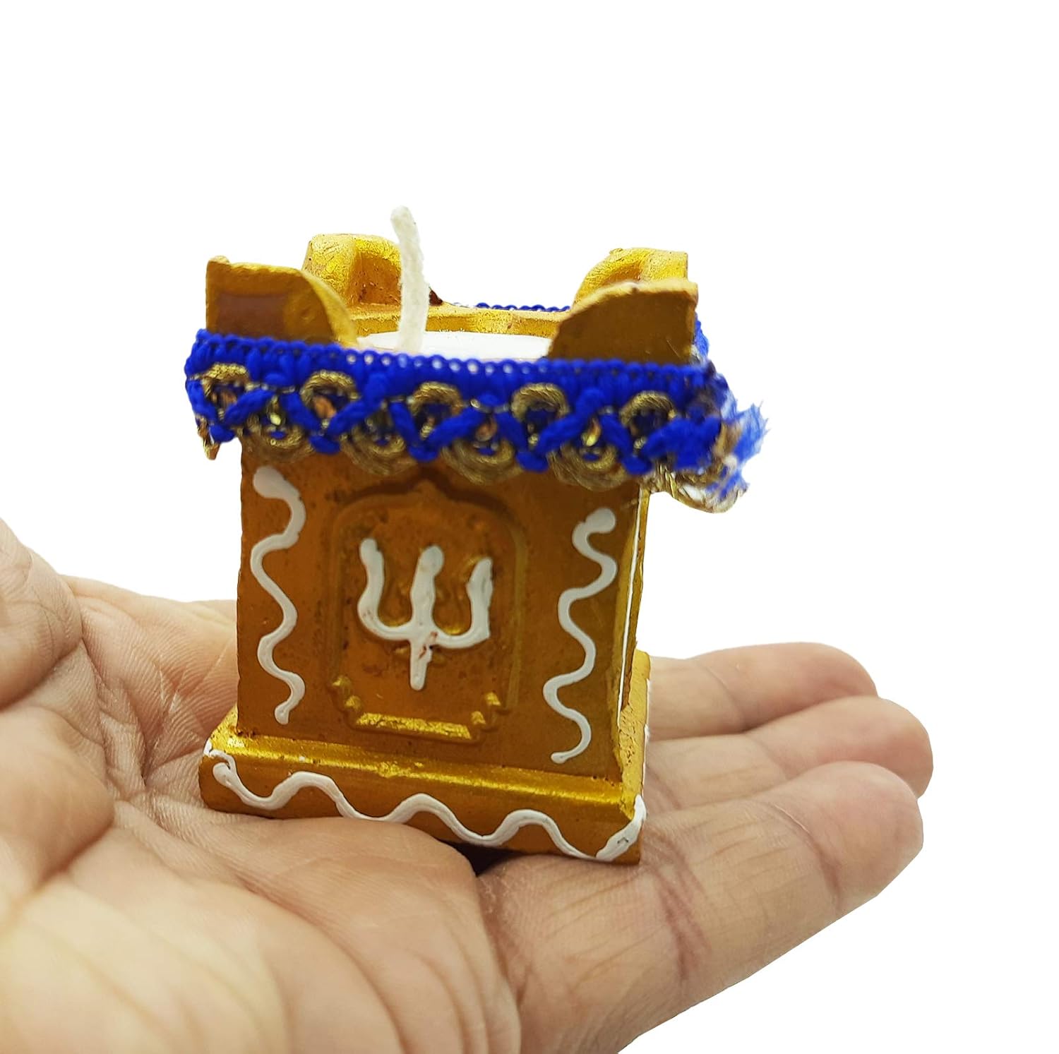 Ascension ® 4 Tulsi Mataka Candle Diya Deepak Special Reusable Diya Colourful Earthen Designer Diya Handmade Mitti Ke Deepak Diye Designer Terracotta Decorative Diwali Deepak