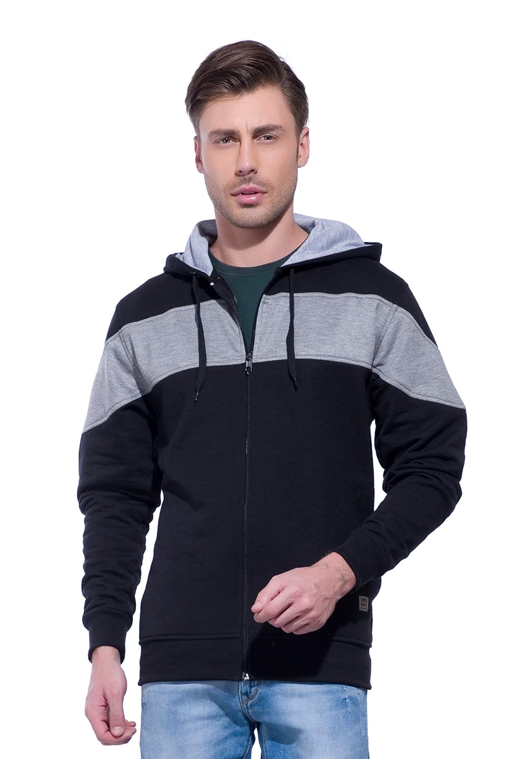 Buy Online Alan Jones Clothing Men's Cotton Hooded Neck Sweatshirt
