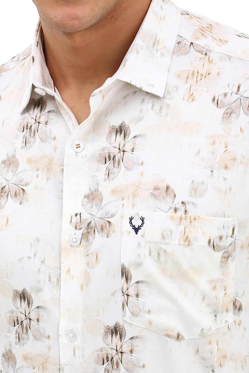 Allen Solly Men's Printed Slim Fit Shirt