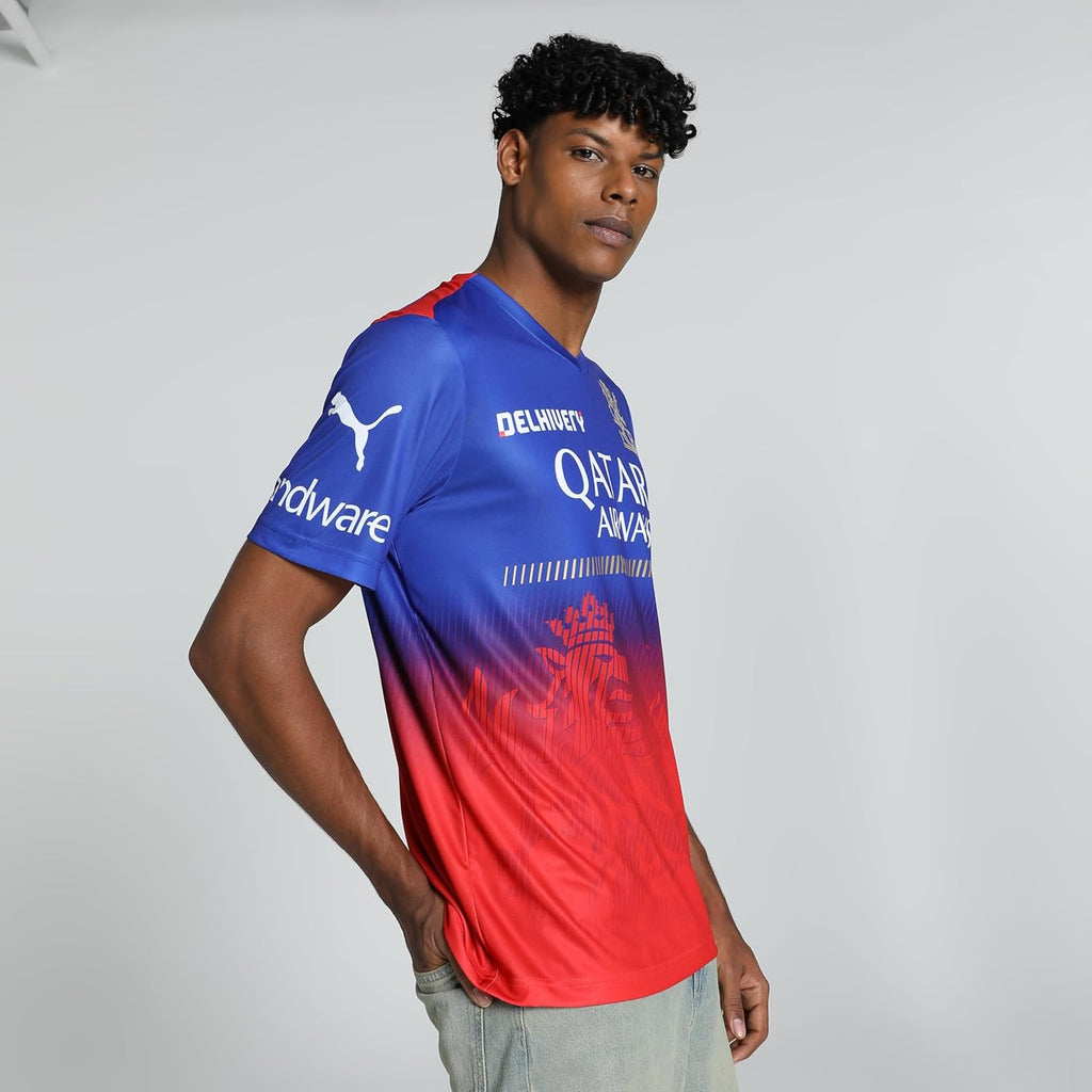 Puma Mens Ipl 2024 Rcb Fan Regular Fit Jersey