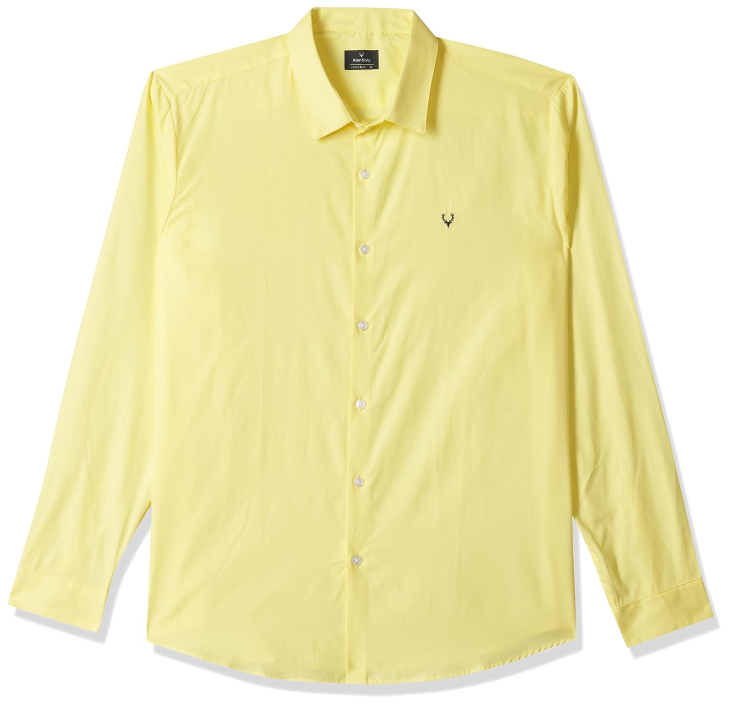 Allen Solly Men's Classic Fit Shirt (Yellow)