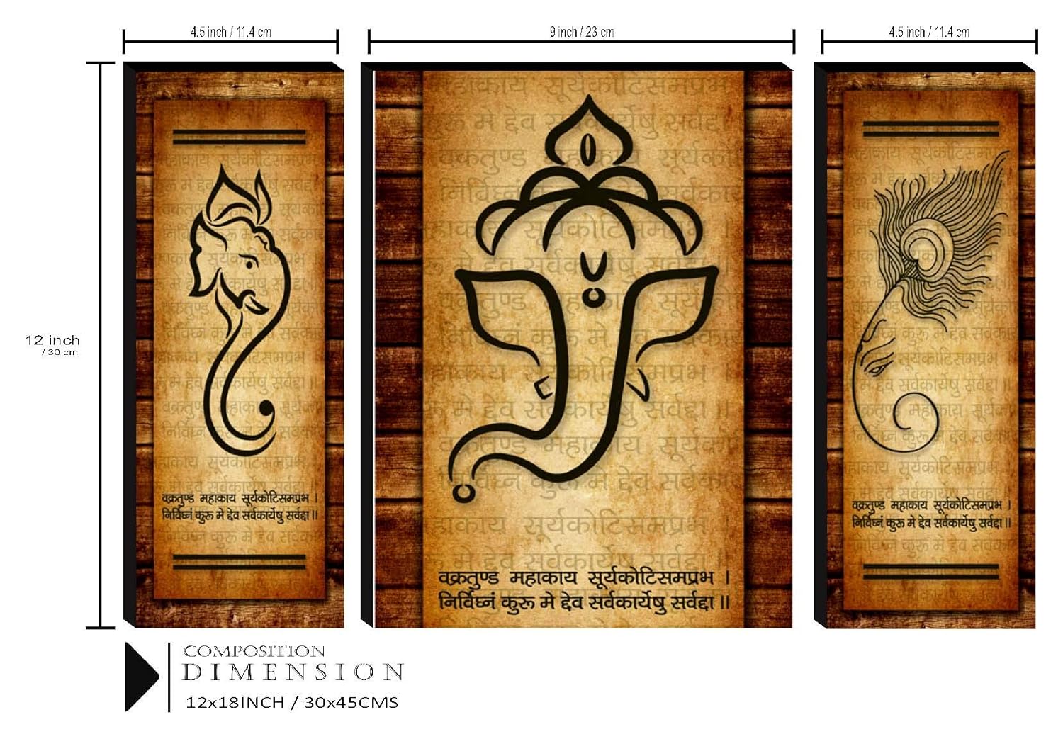 SAF paintings Figures;Religion;Flowers Painting, Multicolour, Print, 12 Inch X 18 Inch