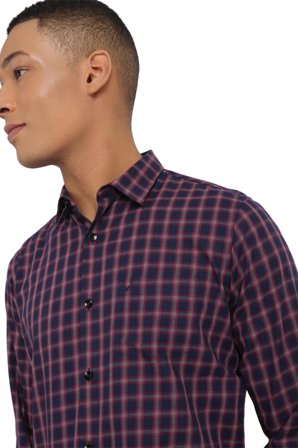 Allen Solly Men's Checkered Slim Fit Shirt