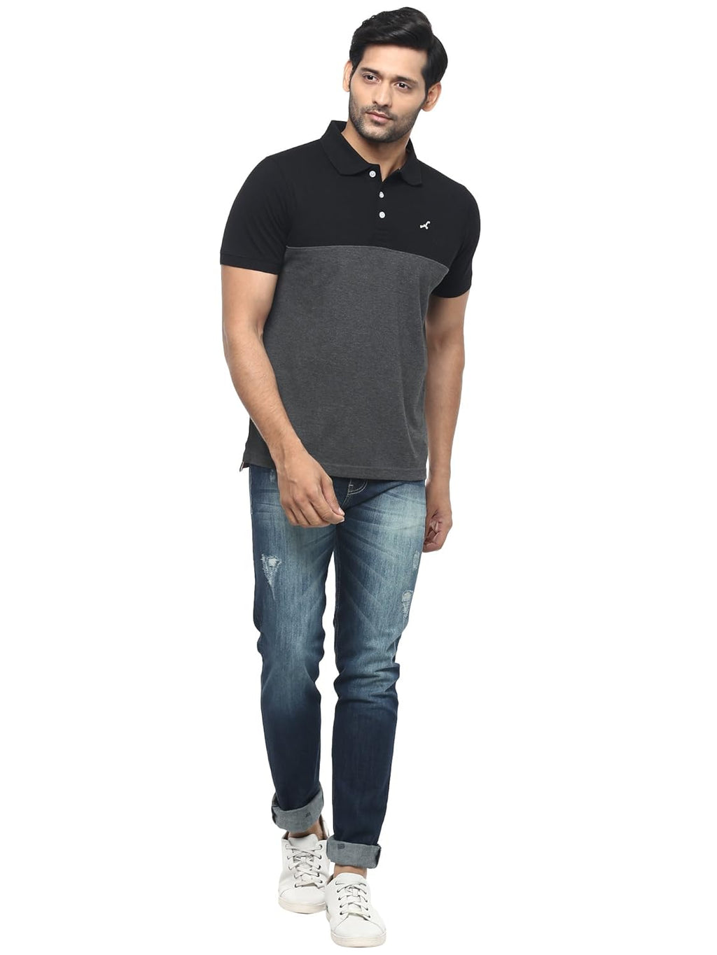 AMERICAN CREW Men's Regular Fit Polos-5