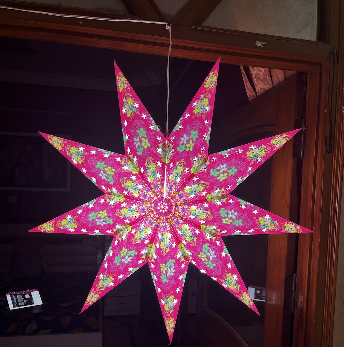 ALILA STAR Hanging Lantern Kandil Lamp Shade Akash kandil For Home Diwali Christmas Balcony Xmas Decoration Hotels Decor Decoration