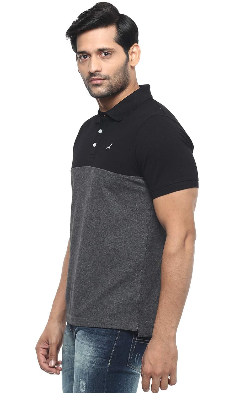 AMERICAN CREW Men's Regular Fit Polos-3