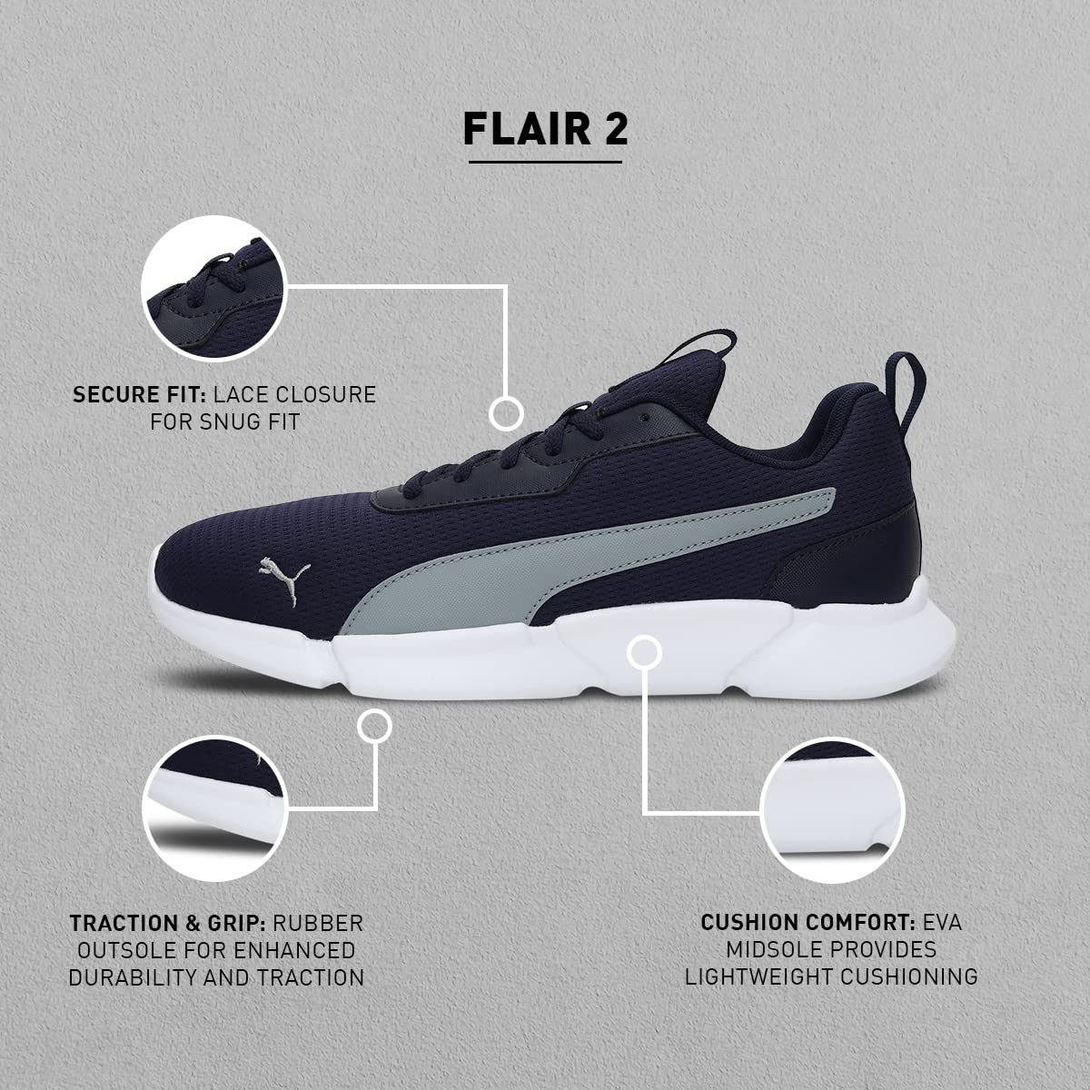 Puma Unisex Flair 2 Running Shoe