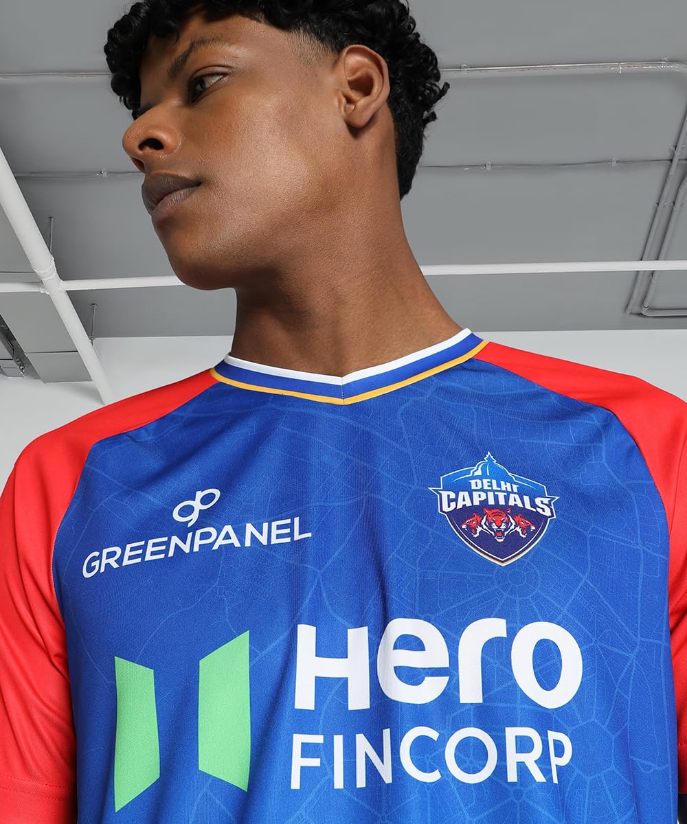 Puma Mens Ipl 2024 Delhi Capitals Regular Fit Jersey
