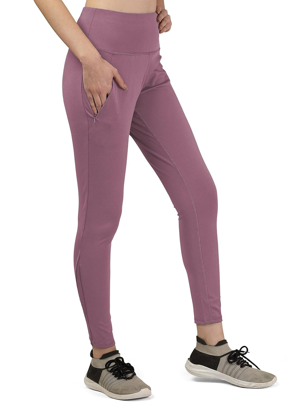 Mehrang Gym wear Mesh Legging Workout Pants with Side Pockets/Stretchable Tights