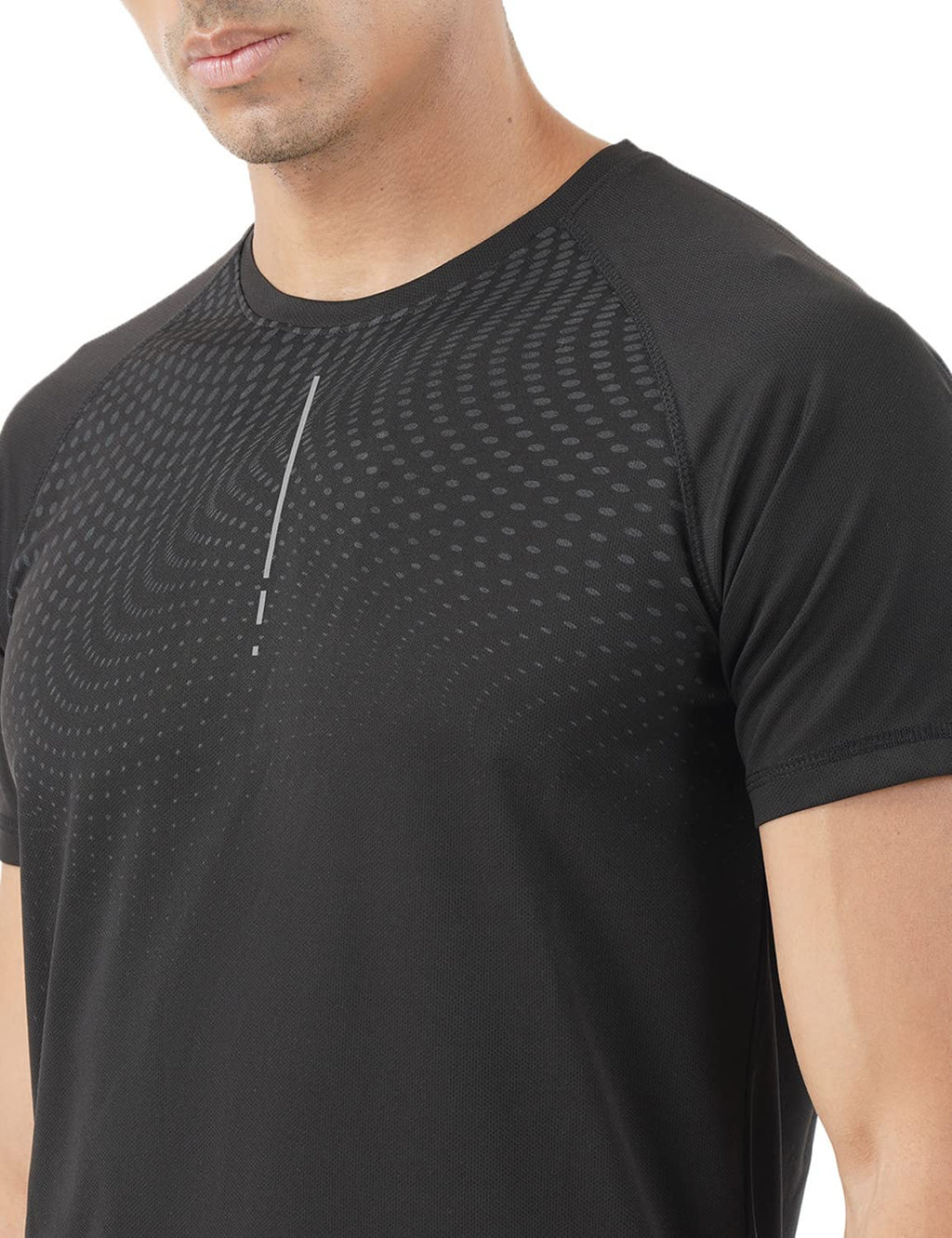 PUMP'D Athleisure Men's Stylish T-Shirt for Gym -DryTech, Anti-Odor, Lightweight, Soft Seams, UV Protect