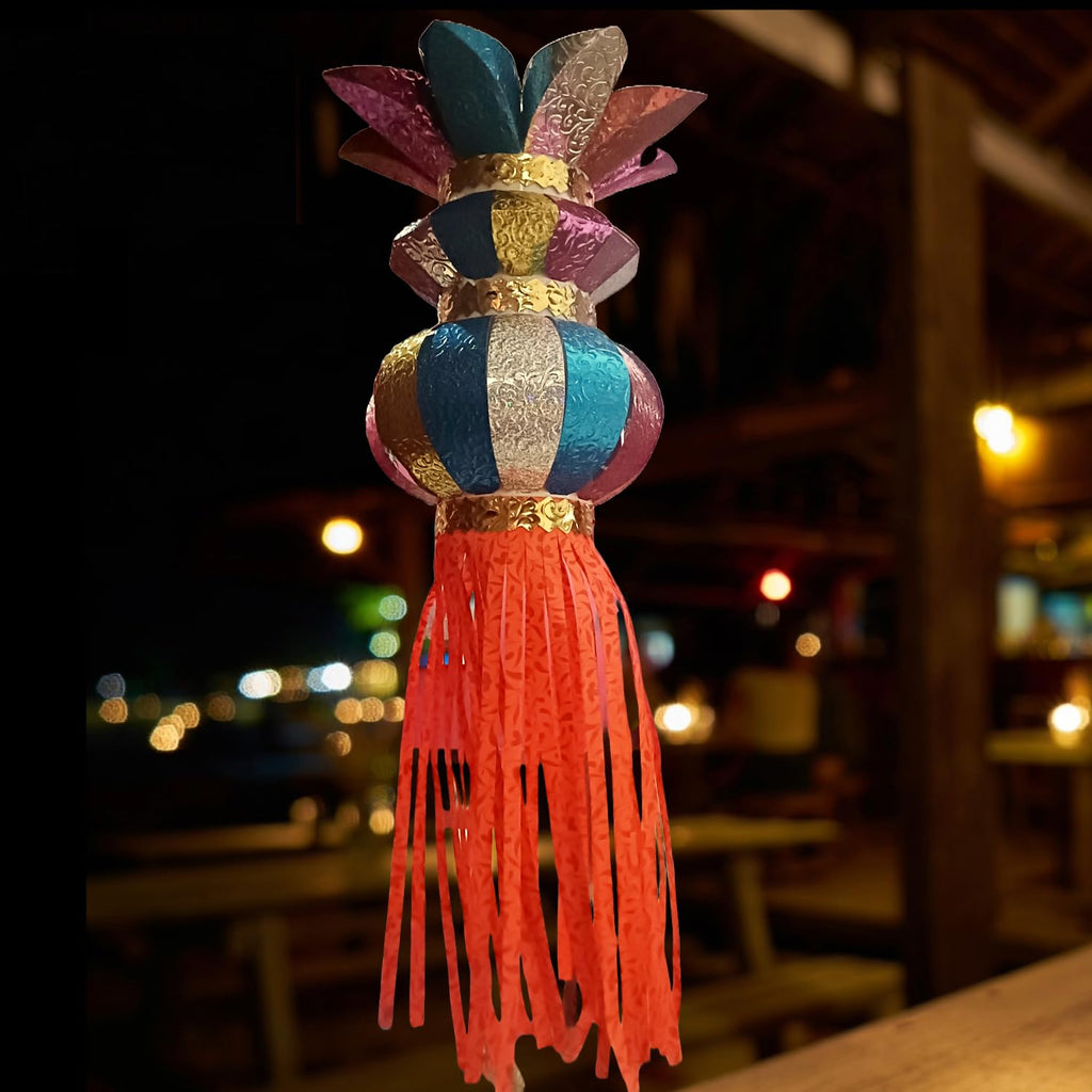 ALILA Hanging Lantern Lamp Shade Akash Kandil For Diwali Balcony Jhumar For Hall Home Diwali Balcony Hanging Living Room Christmas Decor Decoration (Self Assembly - DIY: DO IT Yourself)