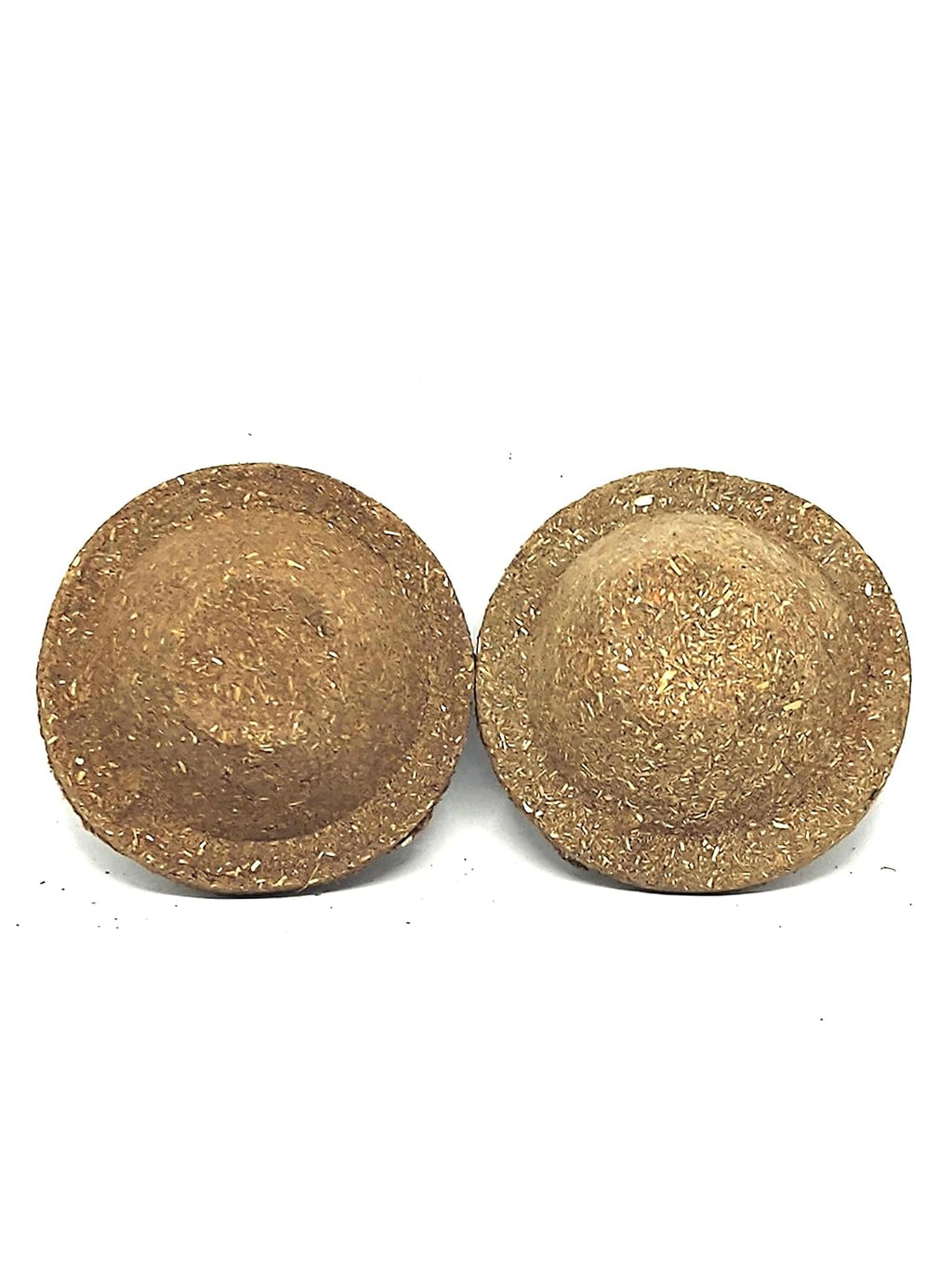 Green Roots Pure Cowdung Diyas Indian Desi Cow's Dung/Gobar Diyas Ideal for Havans, Navratri, Diwali Pujas, 60pcs