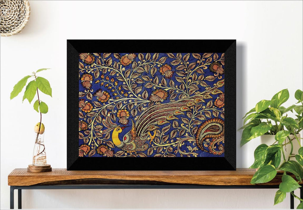 SAF paintings Madhubani Traditional Art Black frame painting for Wall Decoration SA-SANFK33346