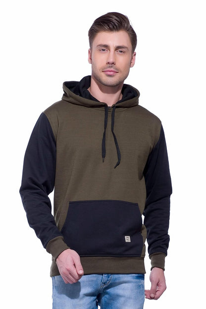 Buy Online Alan Jones Clothing Men's Cotton Hooded Neck Sweatshirt