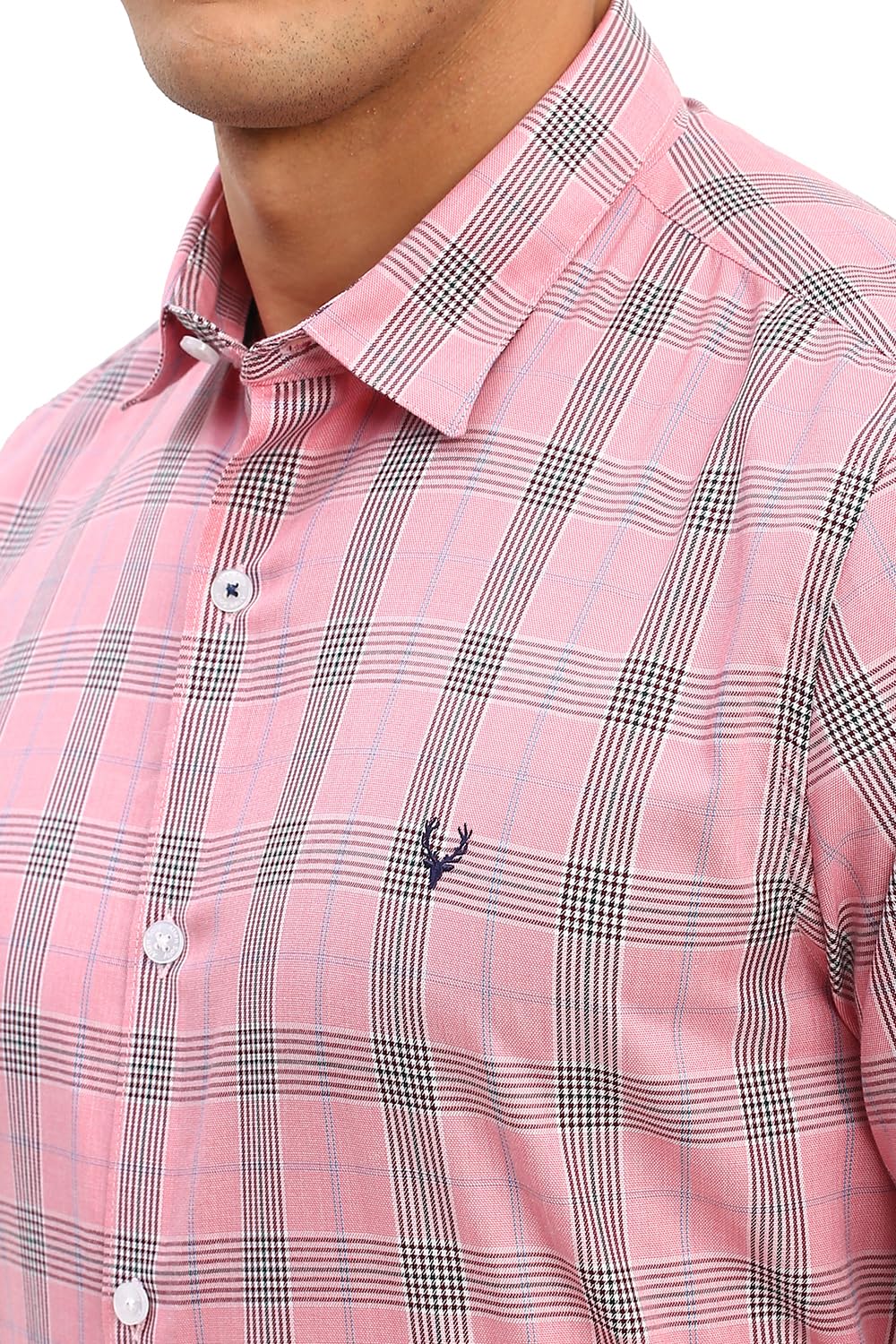 Allen Solly Men's Slim Fit Full Sleeve Checkered Formal Shirt