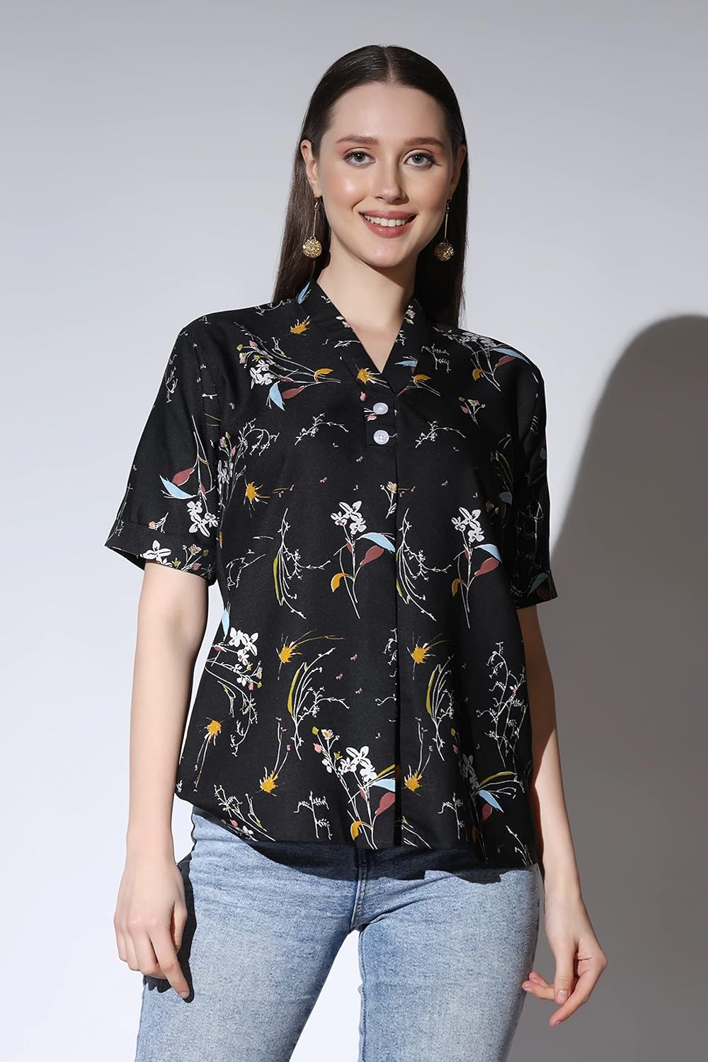 GRECIILOOKS Women's Regular Fit Top