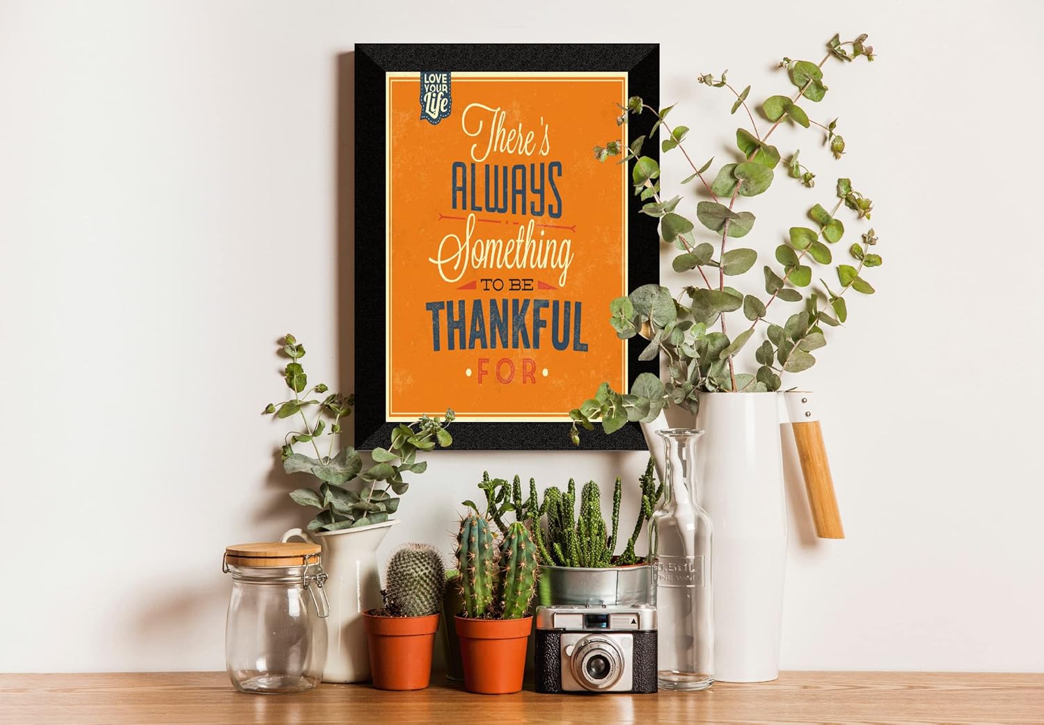 SAF paintings Motivational Premium Black framed painting with UV textured For Home Decor SA-SANFK33066