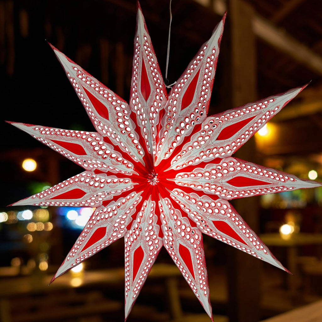 ALILA STAR Hanging Lantern Kandil Lamp Shade Akash kandil For Home Diwali Christmas Balcony Xmas Decoration Hotels Decor Decoration