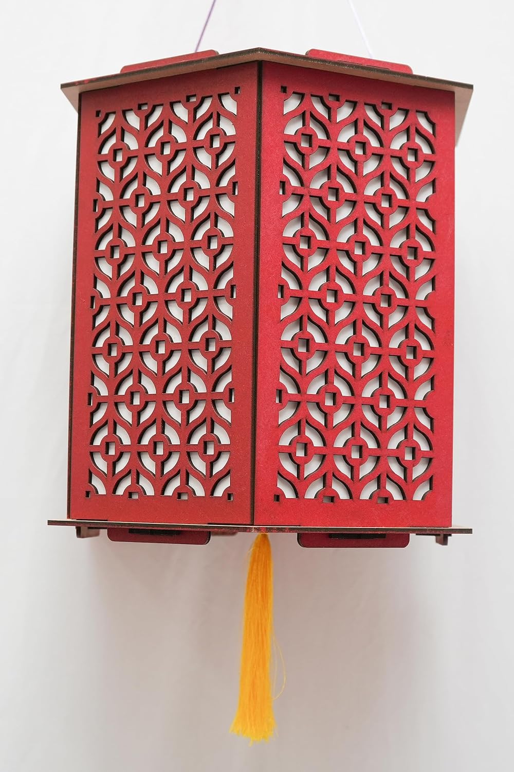 Eco-Friendly, Foldable Akashkandil, Decorative Diwali Lamp, Diwali Festival Hanging Light Lantern Made in India with (3 Mode) 7 in 1 LED Light for Festival Indoor Outdoor Decorations- Hexagon (H05)