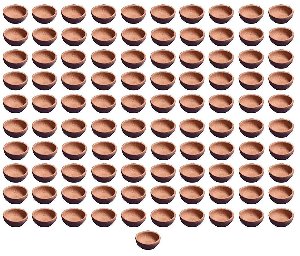 Saudeep India Handmade Diwali Diya | Terracotta/Clay Diya For Puja | Mitti Diya For Diwali Pooja Decoration (Pack of 11)