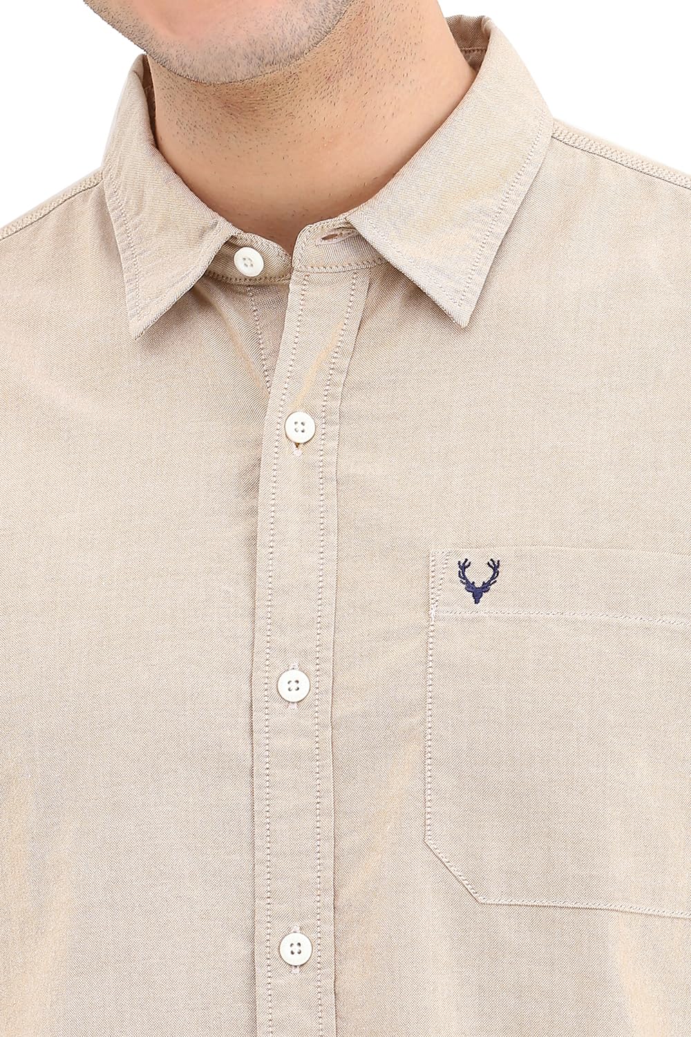 Allen Solly Men's Solid Regular Fit Shirt