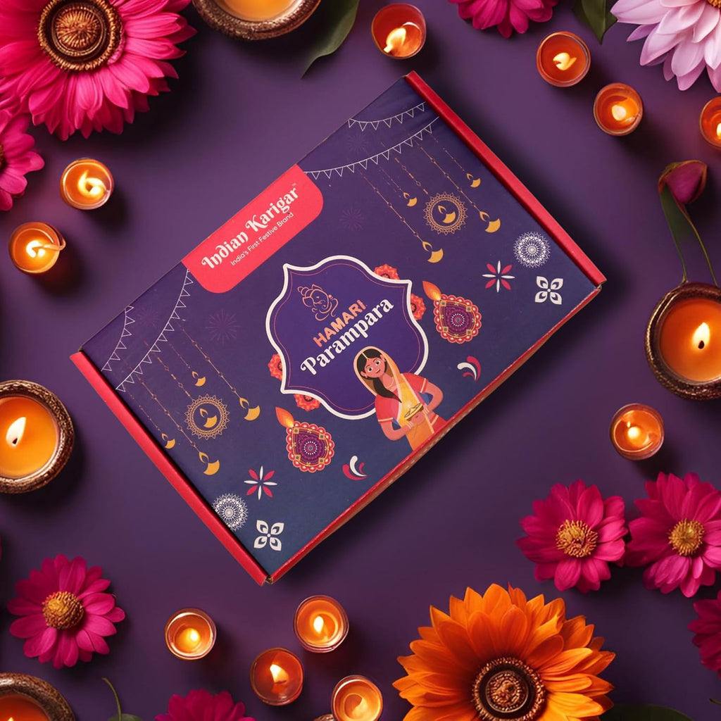 Indian Karigar Diwali Decoration Items for Home Decor 6 Diya for Diwali Diyas for Diwali Festival Terracotta Decorative Diyas for Diwali Diya Diwali Gifts (Diwali Decoration Items for Home Decor)