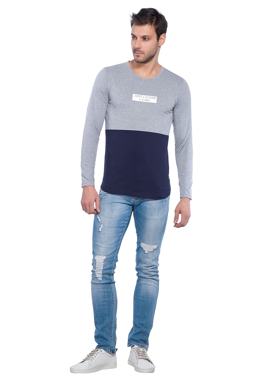 Alan Jones Clothing Alan Jones Men's Cotton Solid Slim Fit T-Shirt-4