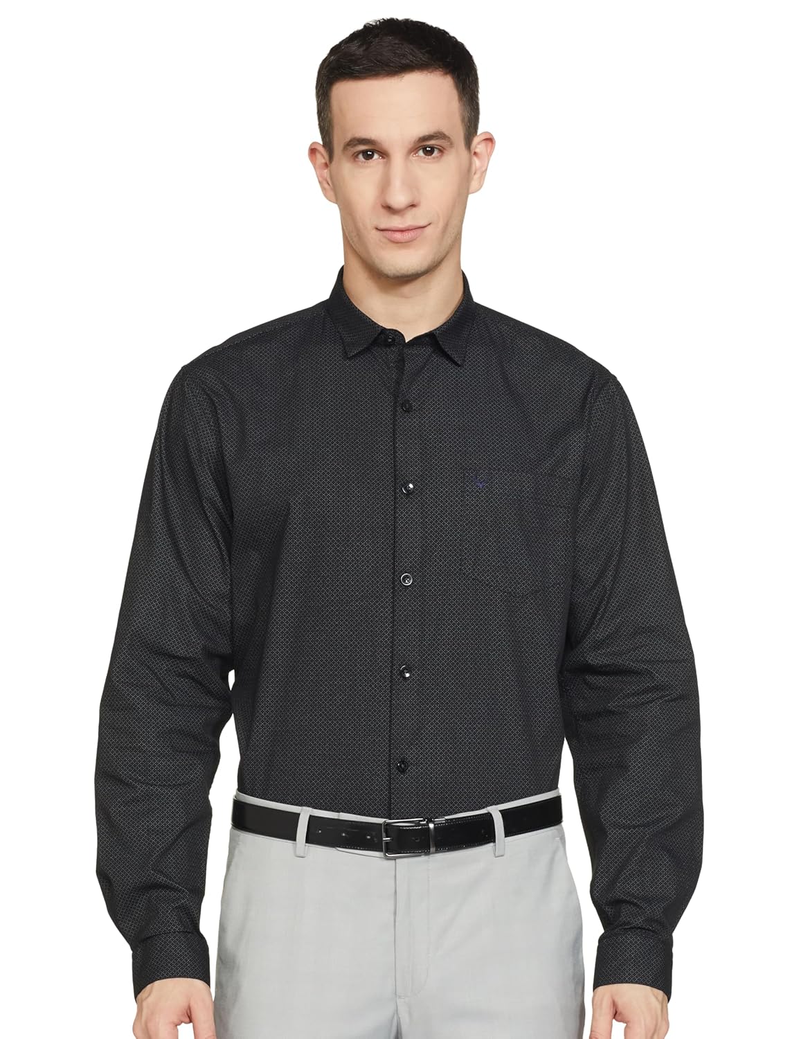 Allen Solly Men's Full Sleeve Printed Classic Fit Shirt