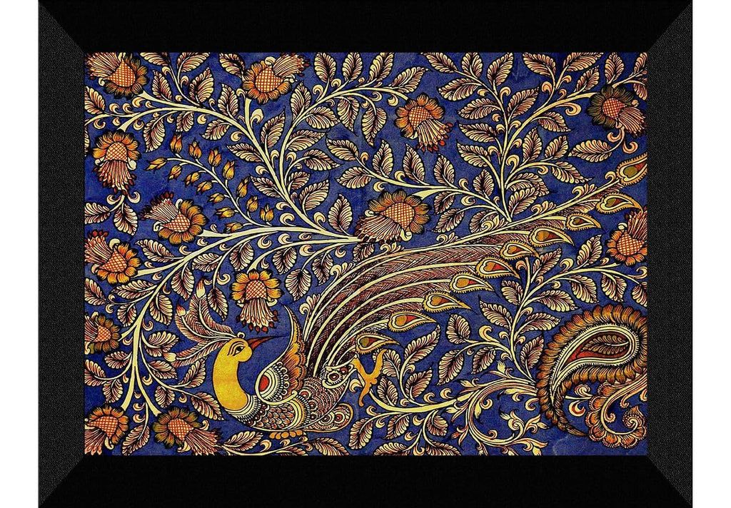 SAF paintings Madhubani Traditional Art Black frame painting for Wall Decoration SA-SANFK33346